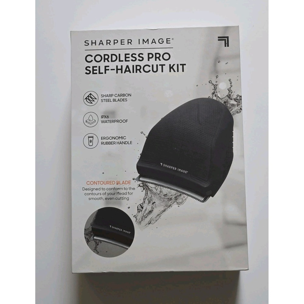Sharper Image Cordless Pro Self-Haircut Kit‎ | Waterproof Head Shaver | New